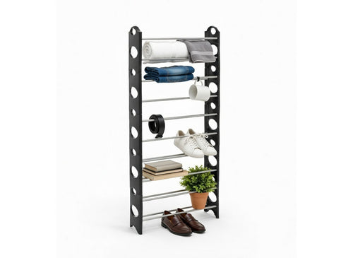 10 Tier Shoe Organizer – More Space, Less Mess